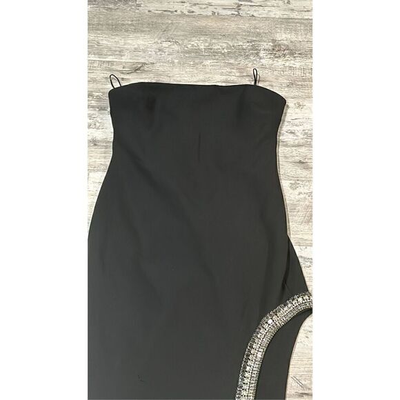 Cinq a Sept Sammy Strapless Rhinestone Midi Dress Size 12 - Picture 8 of 12